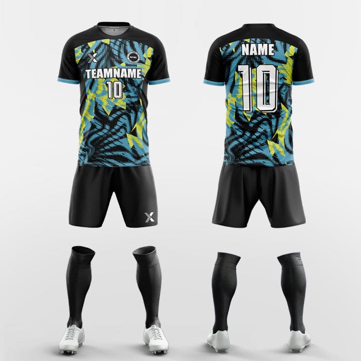 XTeamwear Soccer Uniforms green / S Custom Soccer Kit – Shattered Geometric Print & Modern Fit (Jersey, Shorts & Socks)