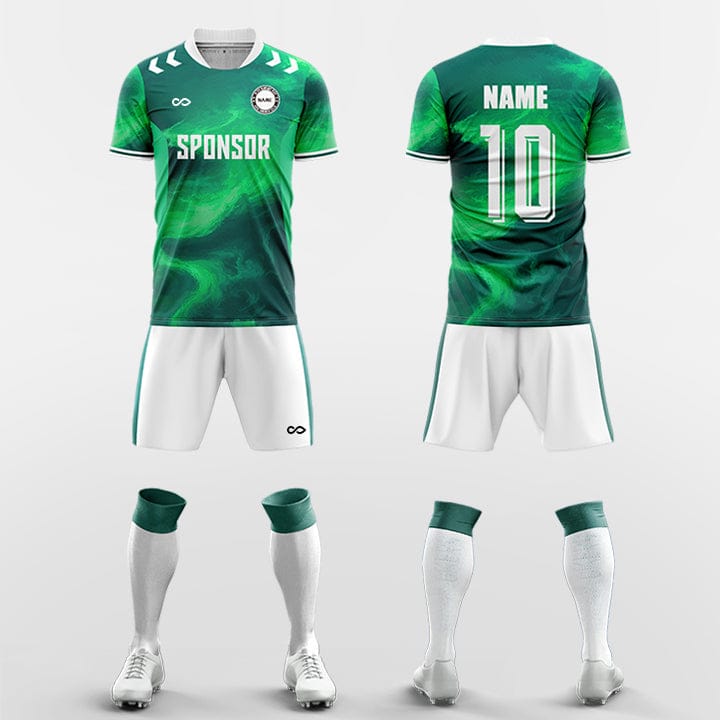 XTeamwear Soccer Uniforms green / S Enchanting Colors - Custom Soccer Jerseys Kit Sublimated for Team