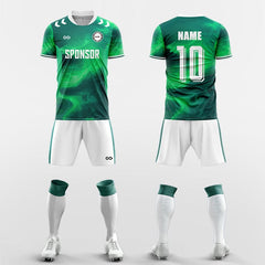 XTeamwear Soccer Uniforms green / S Enchanting Colors - Custom Soccer Jerseys Kit Sublimated for Team