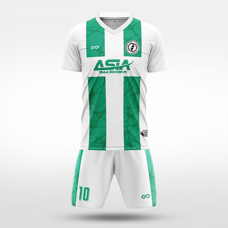 XTeamwear Soccer Uniforms green / S fissure - Custom Soccer Jerseys Kit Sublimated for Team - WS204GCLS3