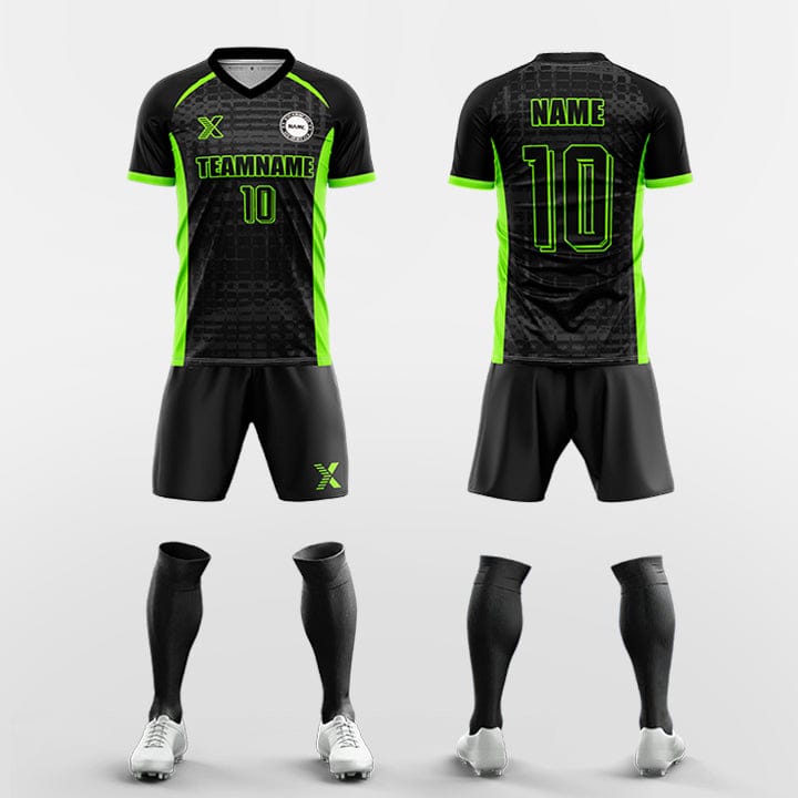 XTeamwear Soccer Uniforms green / S Grid Quick - Custom Soccer Jerseys Kit Sublimated for Team