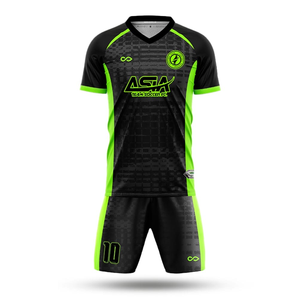 XTeamwear Soccer Uniforms green / S Grid Ruins - Custom Soccer Jerseys Kit Sublimated for Team - WS204GCGX3