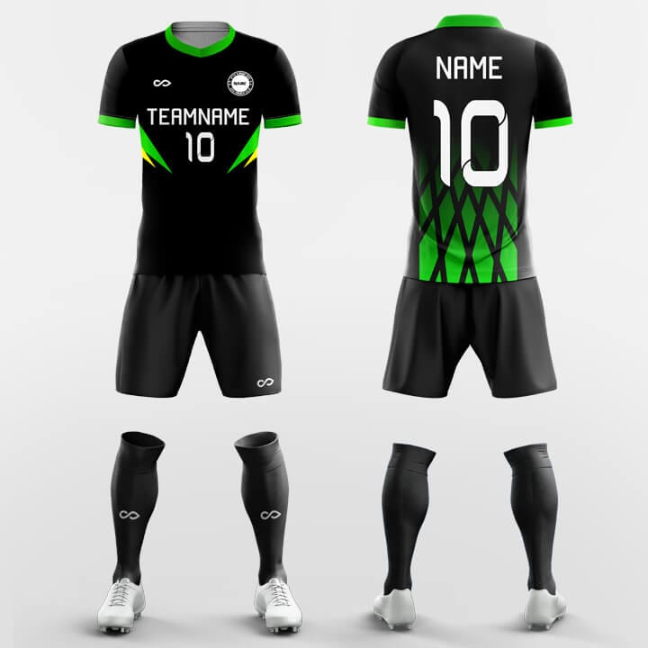 XTeamwear Soccer Uniforms Green / S Ink Rhyme - Custom Soccer Jerseys Kit Sublimated for Team FT260320S