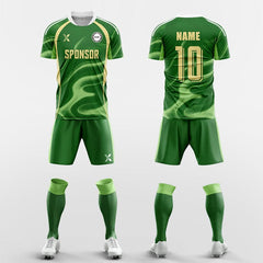 XTeamwear Soccer Uniforms green / S invisible- Custom Soccer Jerseys Kit Sublimated for Team