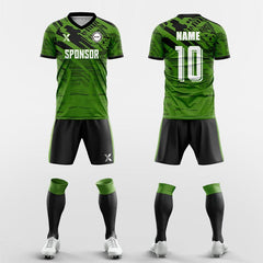 XTeamwear Soccer Uniforms green / S Laser Mech - Custom Soccer Jerseys Kit Sublimated for Team