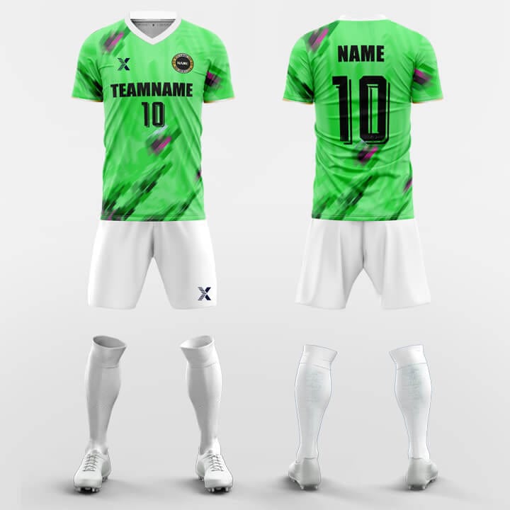 XTeamwear Soccer Uniforms Green / S Paintbrush-Custom Soccer Jerseys Kit Sublimated Design