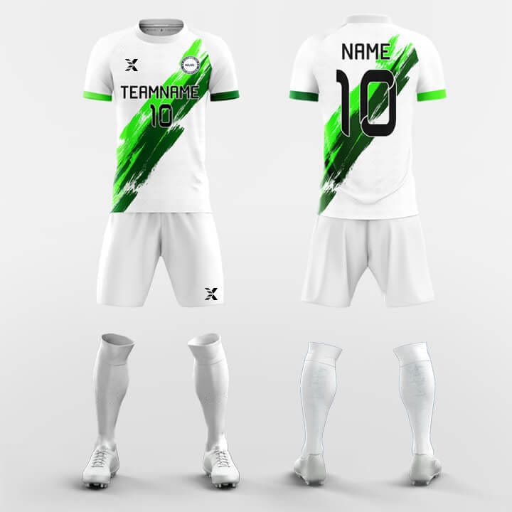 XTeamwear Soccer Uniforms Green / S Sky - Custom Soccer Jerseys Kit Sublimated Design