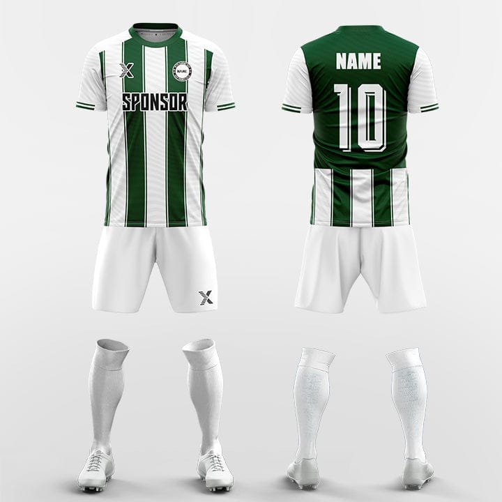 XTeamwear Soccer Uniforms green / S Tuxedo - Custom Soccer Jerseys Kit Sublimated for Team