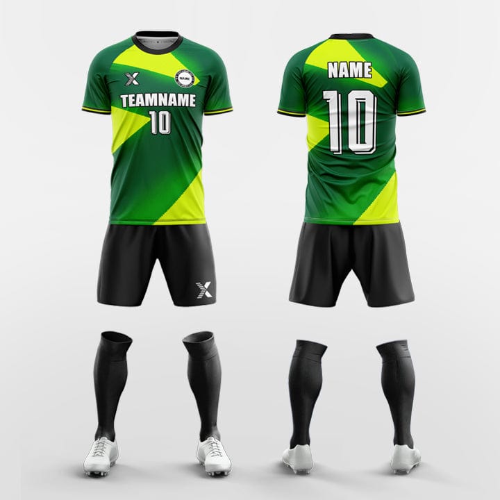 XTeamwear Soccer Uniforms Green / S Xmas-Custom Soccer Jerseys Kit Sublimated Design