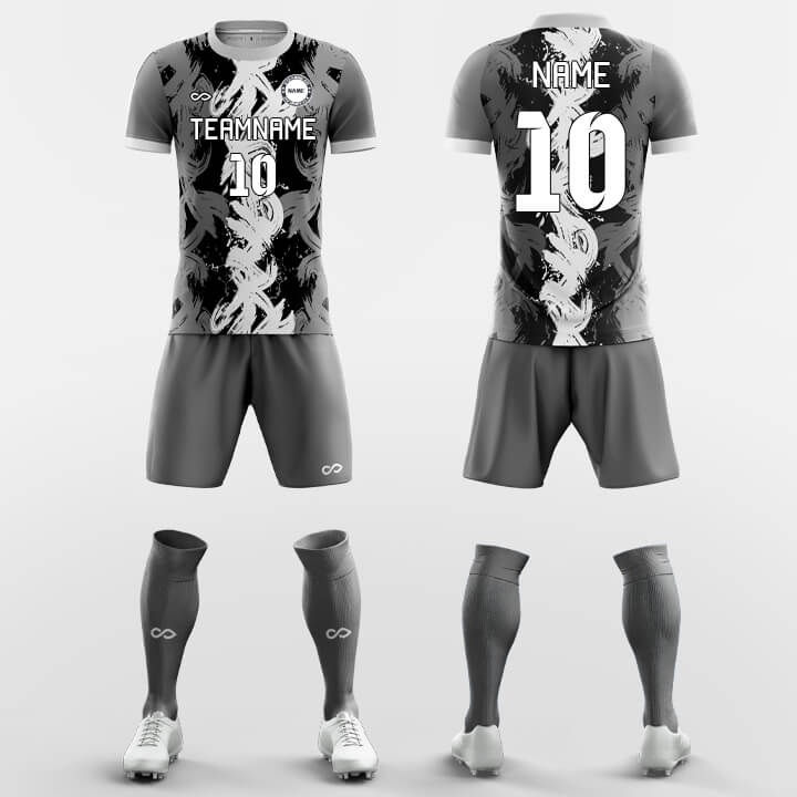 XTeamwear Soccer Uniforms Grey / S Ares - Custom Soccer Jerseys Kit Sublimated Design