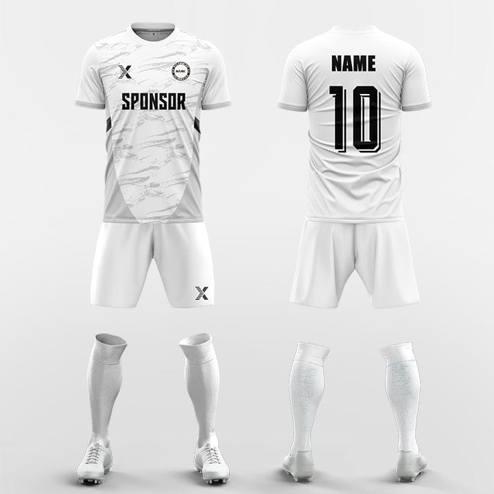 XTeamwear Soccer Uniforms grey / S cursive style - Custom Soccer Jerseys Kit Sublimated for Team