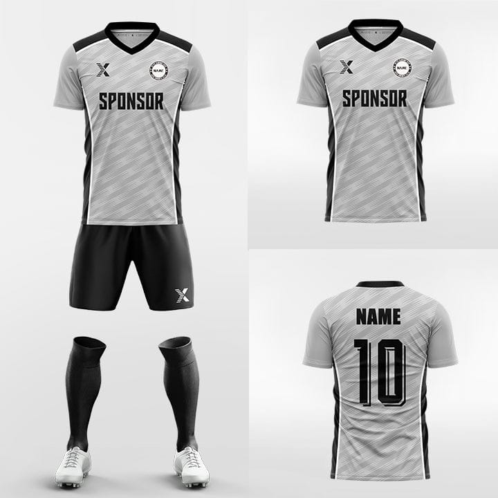 XTeamwear Soccer Uniforms grey / S Regular twist- Custom Soccer Jerseys Kit Sublimated for Team