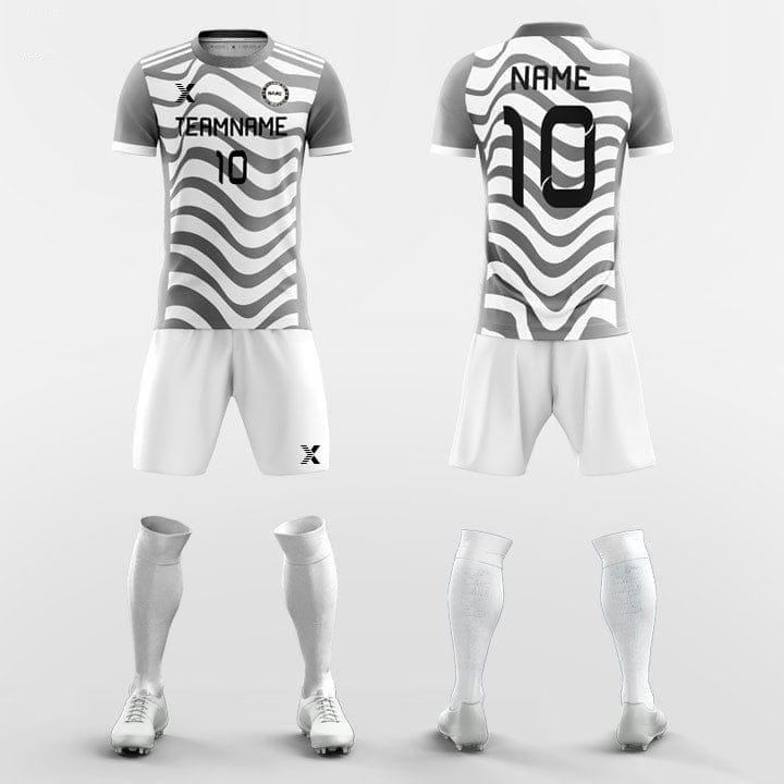 XTeamwear Soccer Uniforms Grey / S Zebra - Custom Soccer Jerseys Kit Sublimated for Club