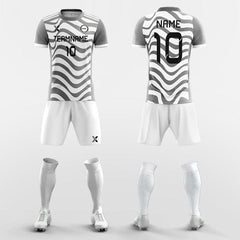 XTeamwear Soccer Uniforms Grey / S Zebra - Custom Soccer Jerseys Kit Sublimated for Club