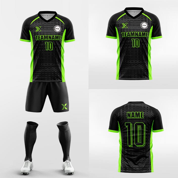 XTeamwear Soccer Uniforms Grid Quick - Custom Soccer Jerseys Kit Sublimated for Team