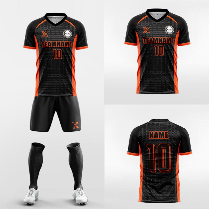 XTeamwear Soccer Uniforms Grid Quick - Custom Soccer Jerseys Kit Sublimated for Team