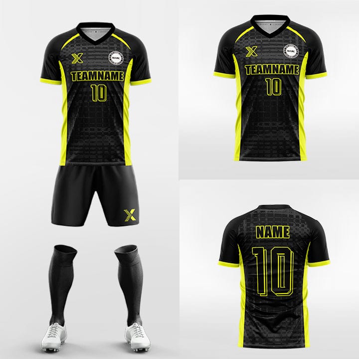 XTeamwear Soccer Uniforms Grid Quick - Custom Soccer Jerseys Kit Sublimated for Team