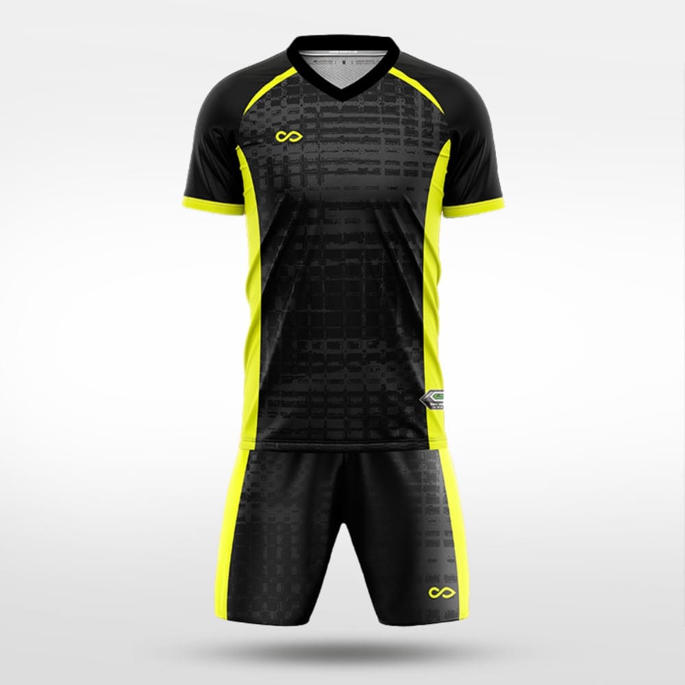 XTeamwear Soccer Uniforms Grid Ruins - Custom Soccer Jerseys Kit Sublimated for Team - WS204GCGX3