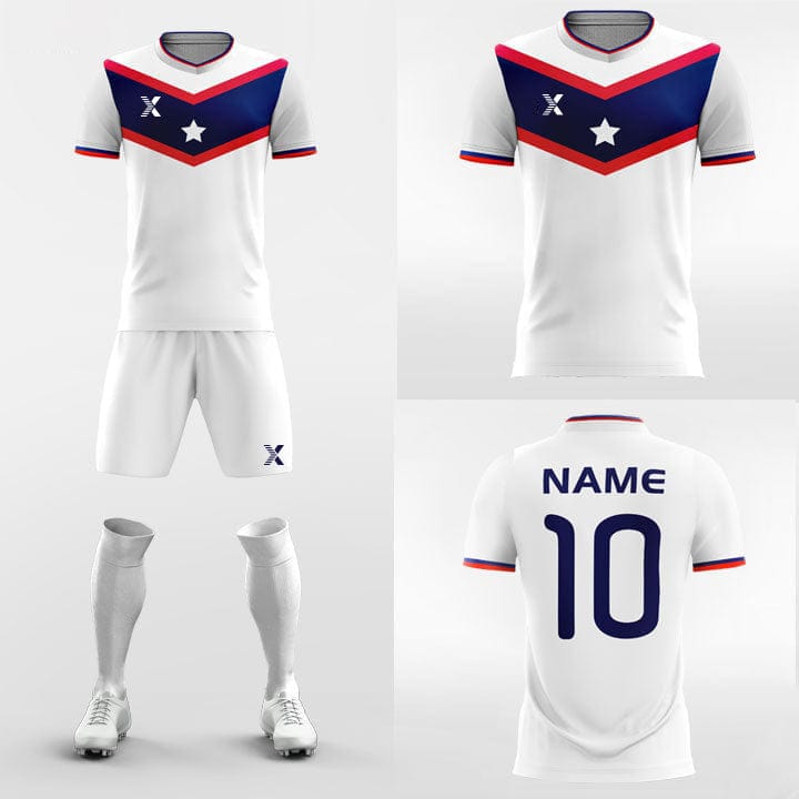 XTeamwear Soccer Uniforms Honor Star - Custom Soccer Jerseys Kit Sublimated for University