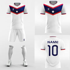 XTeamwear Soccer Uniforms Honor Star - Custom Soccer Jerseys Kit Sublimated for University