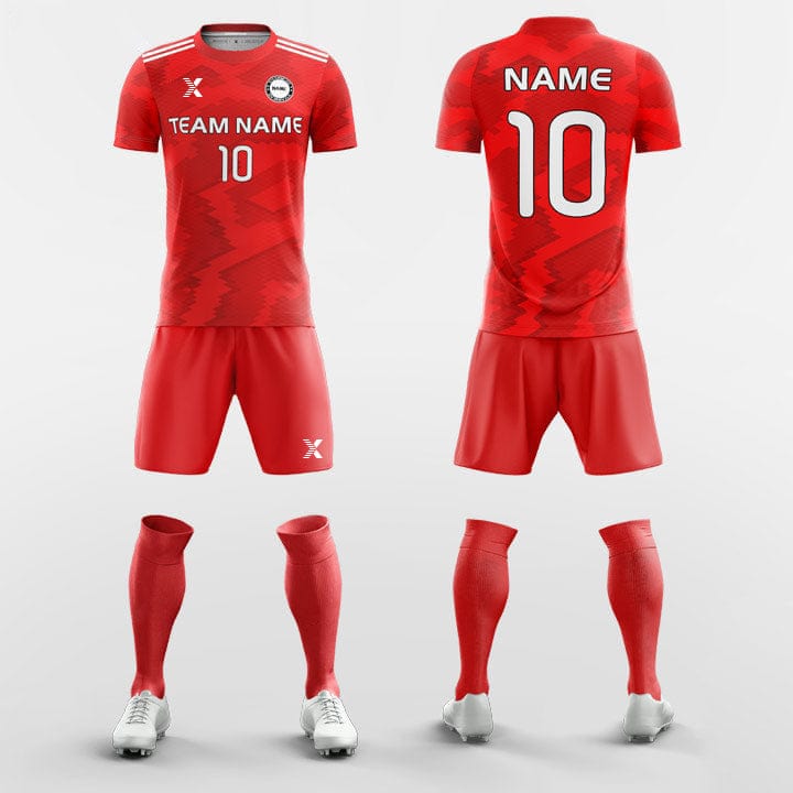 XTeamwear Soccer Uniforms Ink Painting - Custom Soccer Jerseys Kit Sublimated for High School