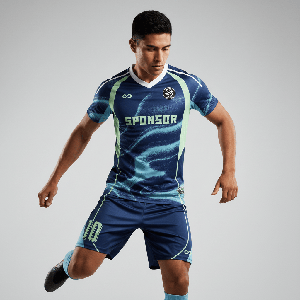 XTeamwear Soccer Uniforms Iridescent Edge - Custom Soccer Jerseys Kit Sublimated for Team - WS204GCHCFX3