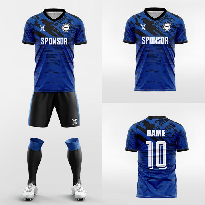 XTeamwear Soccer Uniforms Laser Mech - Custom Soccer Jerseys Kit Sublimated for Team