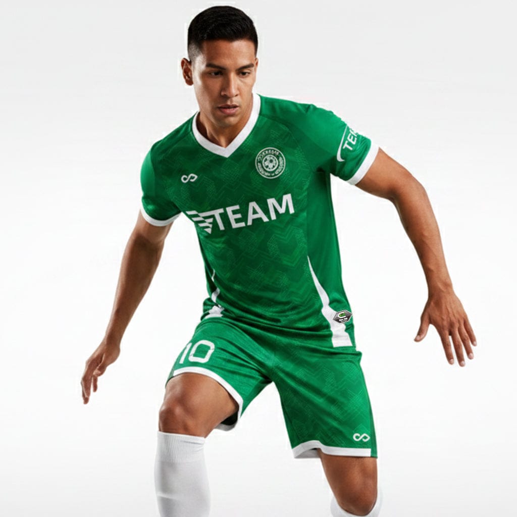 XTeamwear Soccer Uniforms Layered Peaks - Custom Soccer Jerseys Kit Sublimated for Team - WS204GCCL3
