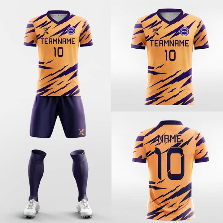 XTeamwear Soccer Uniforms Leopard - Customized Men's Sublimated Soccer Jersey kit