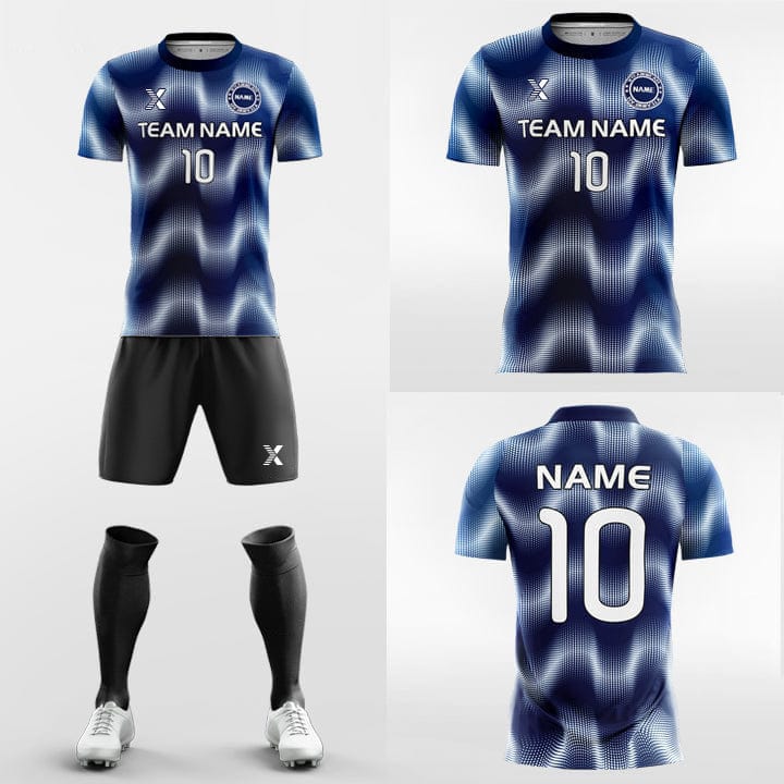 XTeamwear Soccer Uniforms Light Wave - Custom Soccer Jerseys Kit Sublimated for League