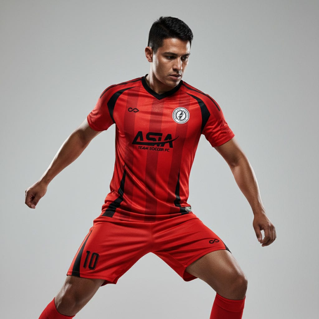 XTeamwear Soccer Uniforms Longitudinal edge - Custom Soccer Jerseys Kit Sublimated for Team - WS204GCZL3