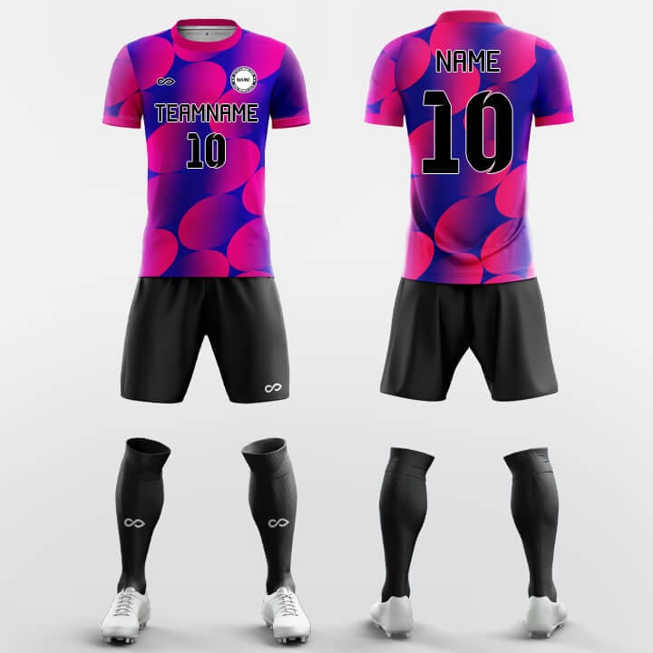 XTeamwear Soccer Uniforms Magenta / S Round Dot - Custom Soccer Jerseys Kit Sublimated for Team