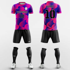 XTeamwear Soccer Uniforms Magenta / S Round Dot - Custom Soccer Jerseys Kit Sublimated for Team