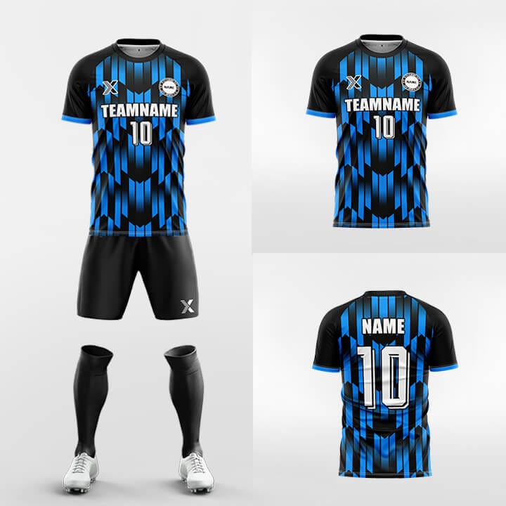 XTeamwear Soccer Uniforms Meteor - Custom Soccer Jerseys Kit Sublimated Design