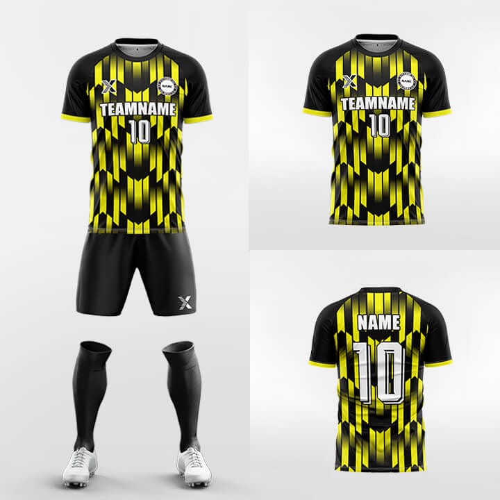 XTeamwear Soccer Uniforms Meteor - Custom Soccer Jerseys Kit Sublimated Design