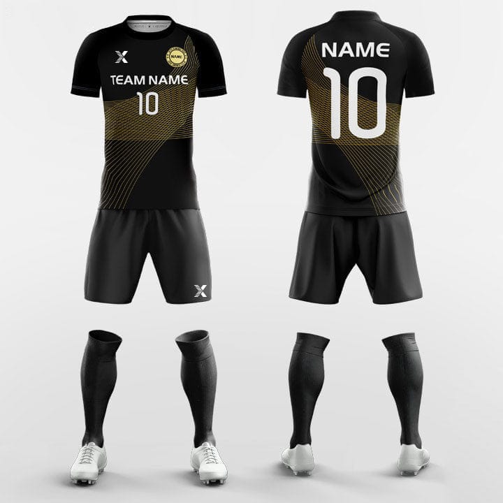 XTeamwear Soccer Uniforms Moire Pattern - Custom Soccer Jerseys Kit Sublimated for League