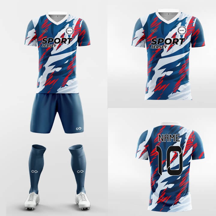 XTeamwear Soccer Uniforms Mountain - Custom Sublimation Short Sleeve Soccer Kits