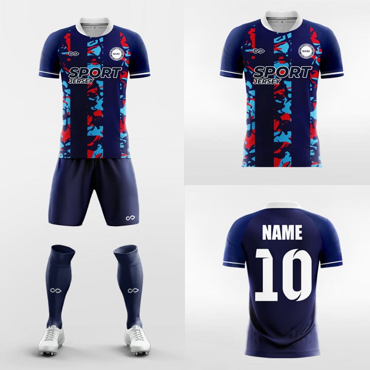 XTeamwear Soccer Uniforms Mystery - Custom Sublimation Short Sleeve Soccer Kits