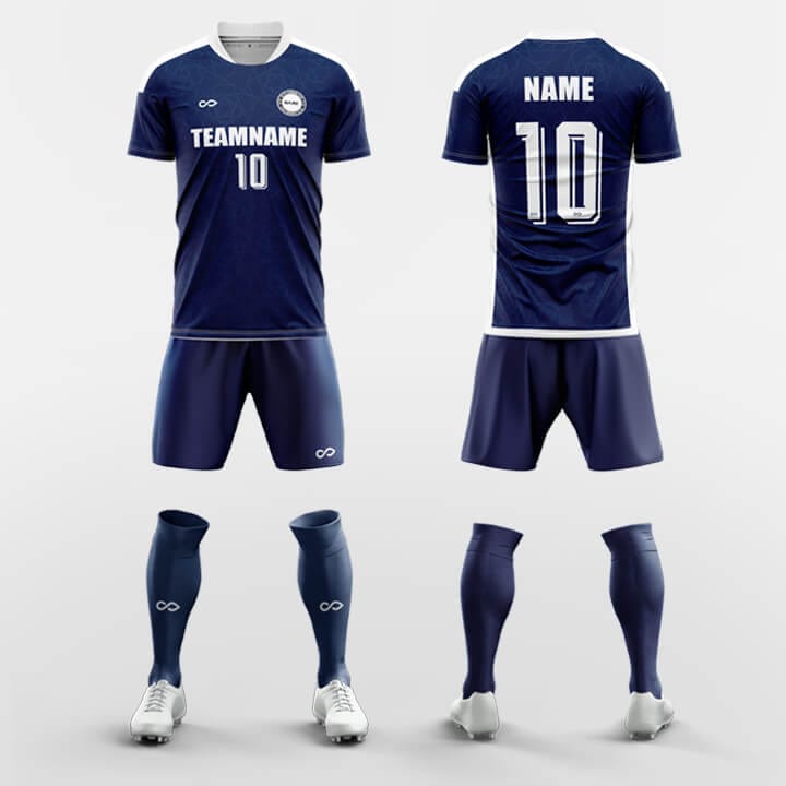 XTeamwear Soccer Uniforms Navy / S Almond - Custom Soccer Jerseys Kit Sublimated Design