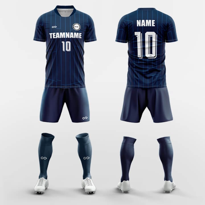 XTeamwear Soccer Uniforms Navy / S Appease - Custom Soccer Jerseys Kit Sublimated Design