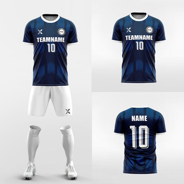 XTeamwear Soccer Uniforms Navy / S Conveyer - Custom Soccer Jerseys Kit Sublimated Design
