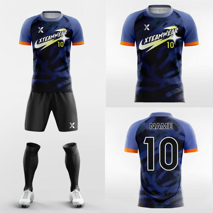 XTeamwear Soccer Uniforms Navy / S Marble - Custom Soccer Jerseys Kit Sublimated for School