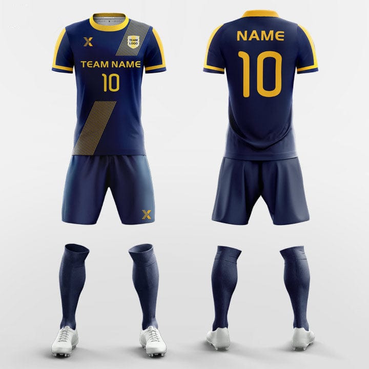 XTeamwear Soccer Uniforms Navy / S Ribbon - Custom Soccer Jerseys Kit Sublimated for Club