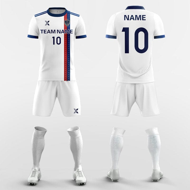 XTeamwear Soccer Uniforms Navy / S Vintage Ribbon - Custom Soccer Jerseys Kit Sublimated for Club