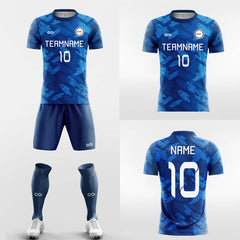XTeamwear Soccer Uniforms Oceanline - Custom Soccer Jerseys Kit Sublimated for Club FT260119S