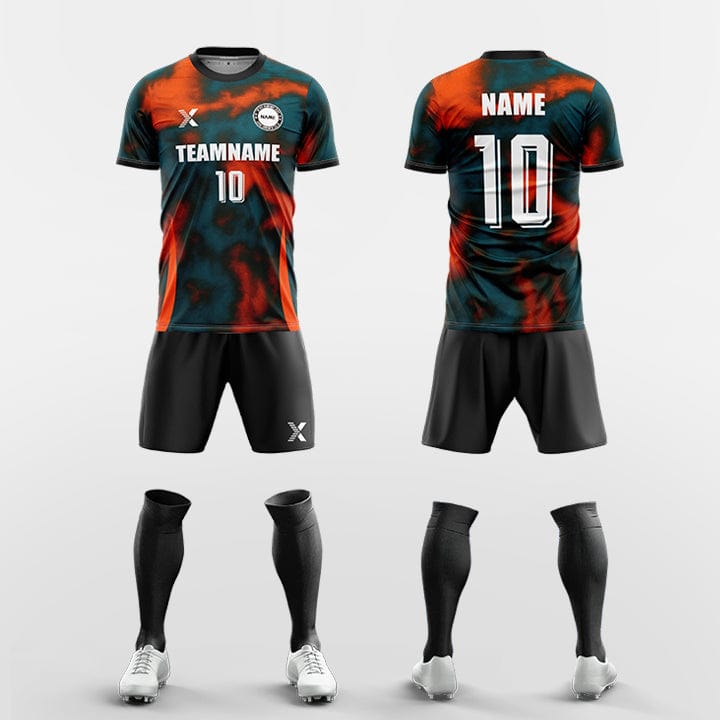 XTeamwear Soccer Uniforms orange / S Abstract color palette - Custom Soccer Jerseys Kit Sublimated for Team