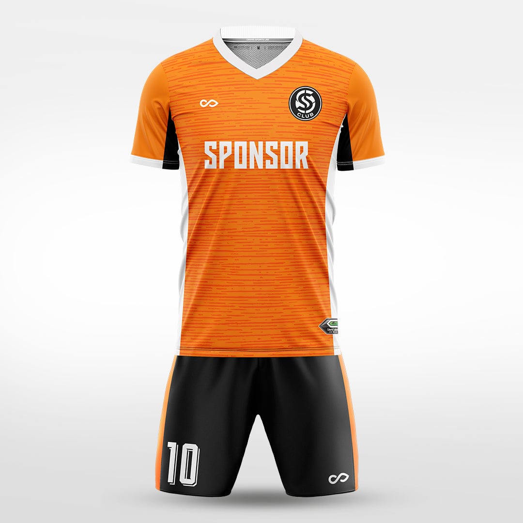 XTeamwear Soccer Uniforms orange / S Flashing Line - Custom Soccer Jerseys Kit Sublimated for Team - WS204GCSSX3