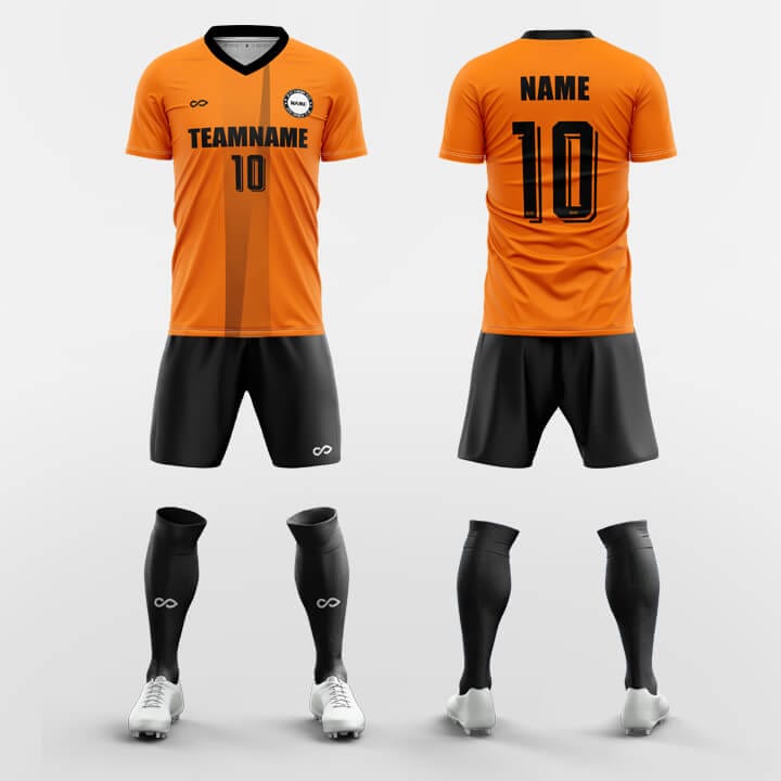 XTeamwear Soccer Uniforms Orange / S Furor- Sublimated Design Custom Soccer Jerseys Set