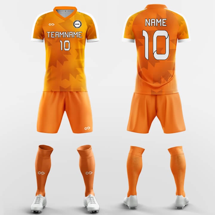 XTeamwear Soccer Uniforms Orange / S Maple - Custom Soccer Jerseys Kit Sublimated for Club FT260120S