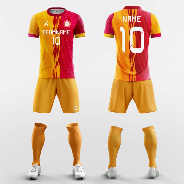 XTeamwear Soccer Uniforms Orange / S Papaya - Custom Soccer Jerseys Kit for Academy